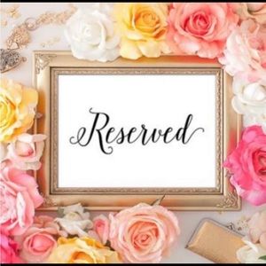Reserved for Evelyn